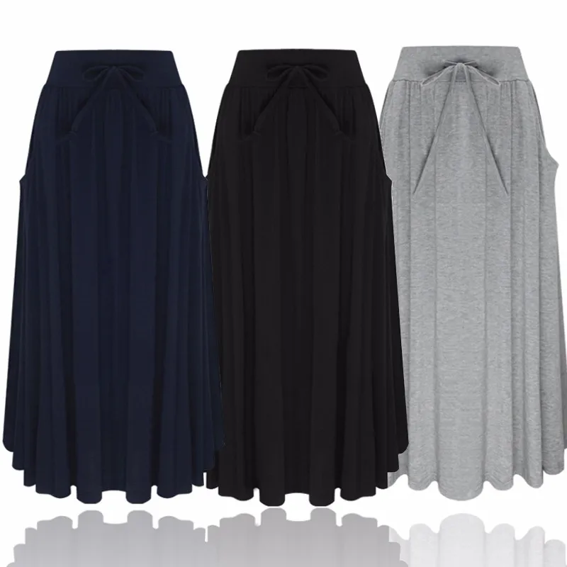 ZANZEA Women Long Skirt 2019 Summer Female High Elastic Waist Pleated Mid-calf Skirts Solid Elegant Casual Loose Skirt Plus Size
ZANZEA Women Long Skirt 2019 Summer Female High Elastic Waist Pleated Mid-calf Skirts Solid Elegant Casual Loose Skirt Plus Size