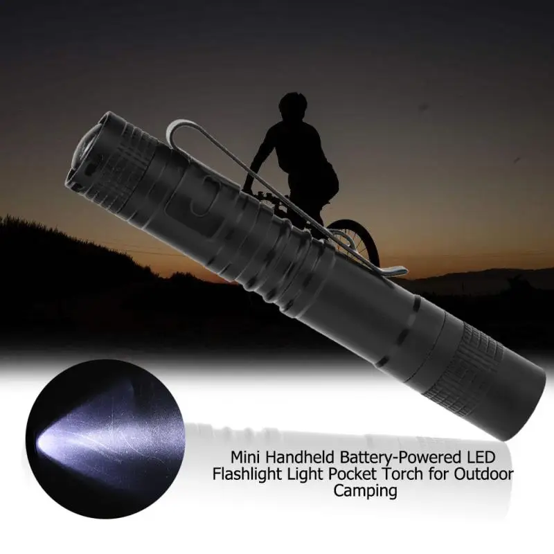 Mini Handheld Flashlight lanterna Battery-Powered LED Torch Flashlight Light Pocket Torch for Outdoor Camping High Quality
Mini Handheld Flashlight lanterna Battery-Powered LED Torch Flashlight Light Pocket Torch for Outdoor Camping High Quality