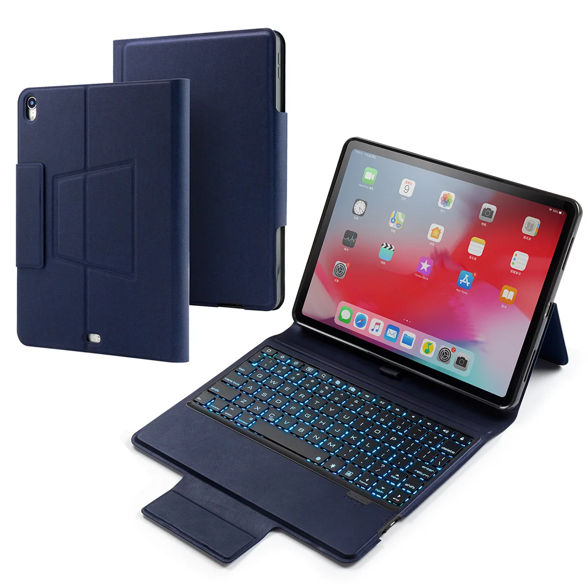 For iPad Pro 11 Inch 2018 Case Wireless Bluetooth Keyboard with Colors Backlight Stand Flip PU Leather Case For iPad Pro 11 2018
For iPad Pro 11 Inch 2018 Case Wireless Bluetooth Keyboard with Colors Backlight Stand Flip PU Leather Case For iPad Pro 11 2018