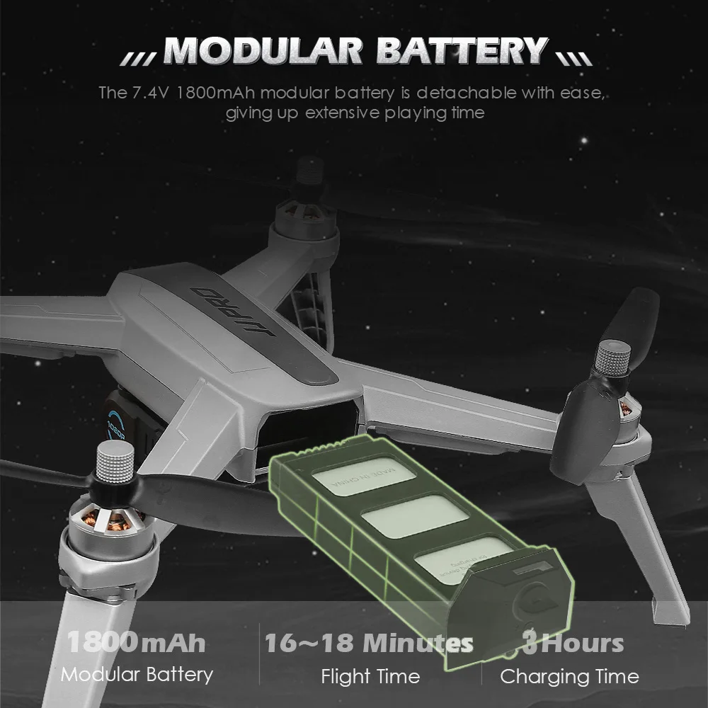 Original RC Drone with Camera 7.4V 1800mAh 25C Li-po Battery for JJPRO X5 EPIK 1080P 5G Wifi FPV Dron RC Quadcopter
Original RC Drone with Camera 7.4V 1800mAh 25C Li-po Battery for JJPRO X5 EPIK 1080P 5G Wifi FPV Dron RC Quadcopter