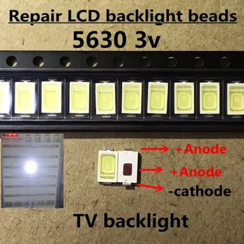 100PCS/5630 3V 0.5W 5730 led Cool white LED Backlight SCREEN LCD for 5730 led LED 5730 LED application LED 2D TV
100PCS/5630 3V 0.5W 5730 led Cool white LED Backlight SCREEN LCD for 5730 led LED 5730 LED application LED 2D TV