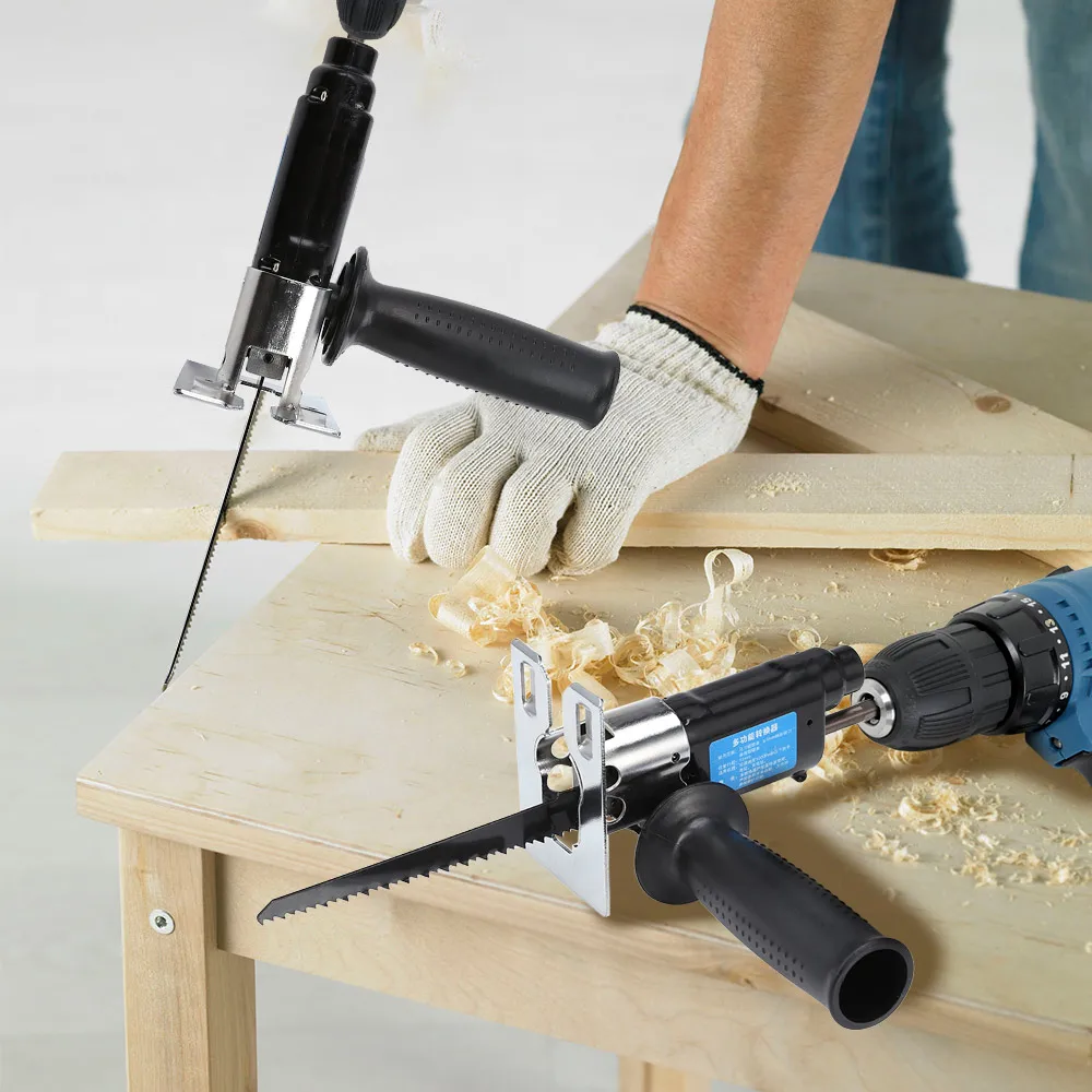 Multifunction Cordless Reciprocating Saw Attachment Change Electric Drill Jig Saw Metal File For Wood Metal Cutting
Multifunction Cordless Reciprocating Saw Attachment Change Electric Drill Jig Saw Metal File For Wood Metal Cutting