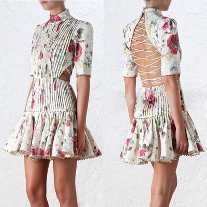 2019 Summer Newest Sexy Print Ball Gown Mini Dress Half Women Draped Holiday Backless Dresses
2019 Summer Newest Sexy Print Ball Gown Mini Dress Half Women Draped Holiday Backless Dresses