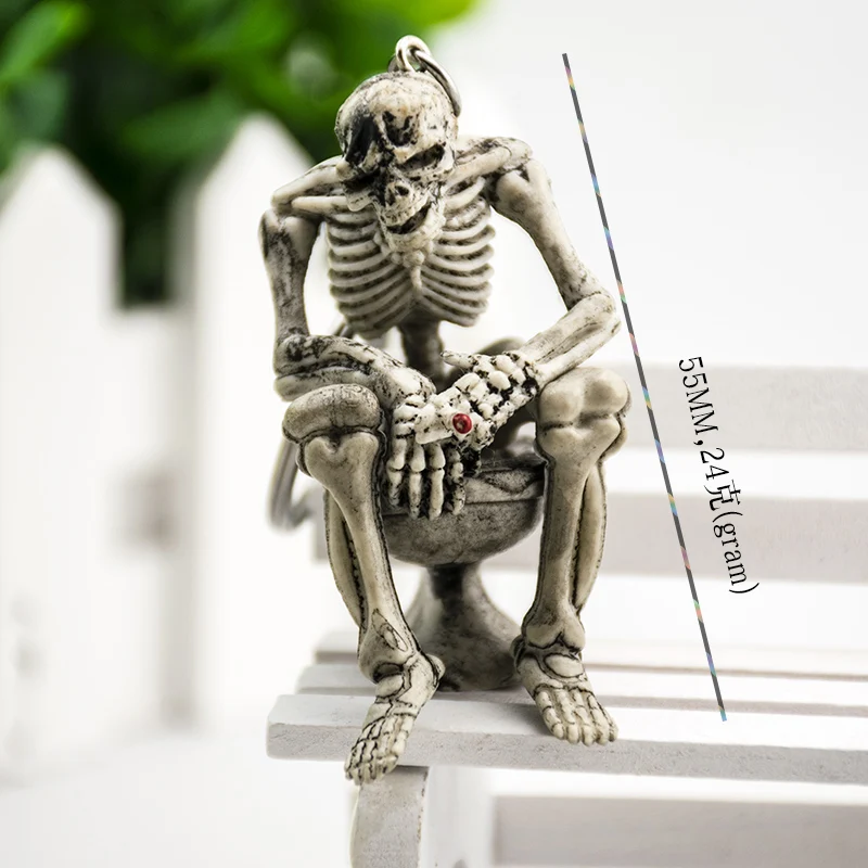 Halloween Skeleton Keychain Hallowmas Key Ring Cigarette Cool Key Chain Silica Resin the ROCK Valentine's Day gifts pirates
Halloween Skeleton Keychain Hallowmas Key Ring Cigarette Cool Key Chain Silica Resin the ROCK Valentine's Day gifts pirates