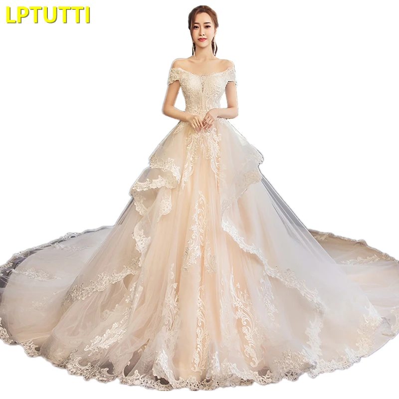 LPTUTTI Beading Lace New Sexy Vintage Princess Bridal Marriage Gown Boho Bride Simple Party Long Luxury Wedding Dresses
LPTUTTI Beading Lace New Sexy Vintage Princess Bridal Marriage Gown Boho Bride Simple Party Long Luxury Wedding Dresses