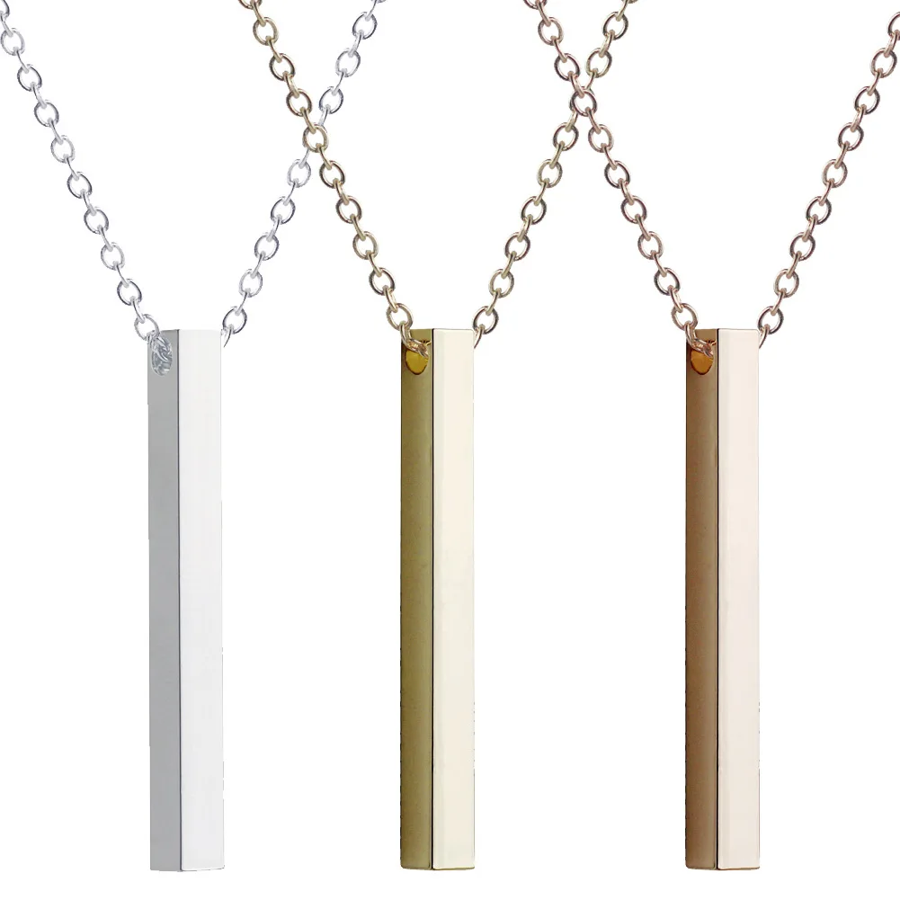 Legenstar Square Bar Necklace Rose Gold Color Stainless Steel Pendant Necklace For Women/Men Wedding Memory Gift 2019 Fashion
Legenstar Square Bar Necklace Rose Gold Color Stainless Steel Pendant Necklace For Women/Men Wedding Memory Gift 2019 Fashion