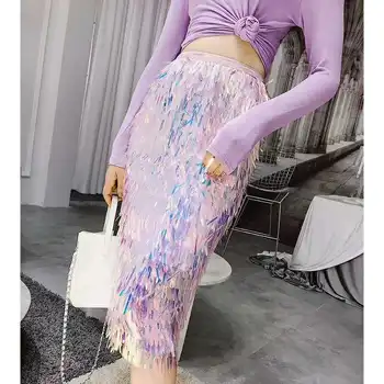2020 A-line Midi Skirts Sexy High Waist Bohemia Women Korean Spring Jupe Slim Women's Summer Long Sequined Tassel Skirt Goddess 
2020 A-line Midi Skirts Sexy High Waist Bohemia Women Korean Spring Jupe Slim Women's Summer Long Sequined Tassel Skirt Goddess