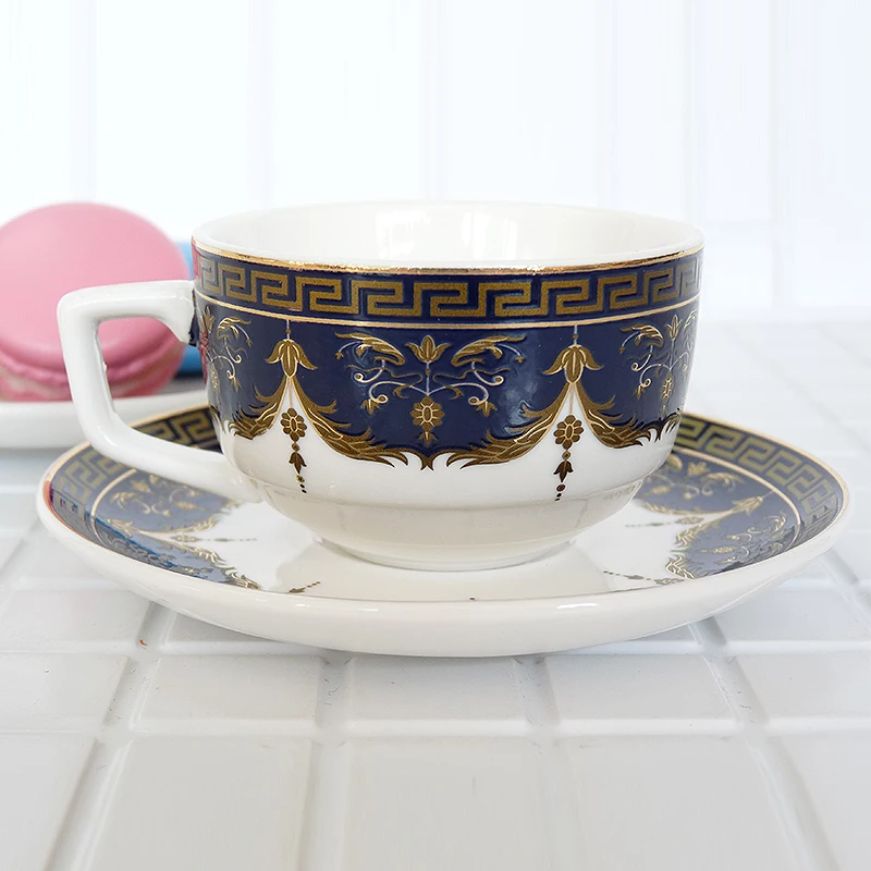 High quality bone china coffee cup set deluxe dark blue leaf pattern a set of 12 pieces 90ml birthday holiday gift
High quality bone china coffee cup set deluxe dark blue leaf pattern a set of 12 pieces 90ml birthday holiday gift