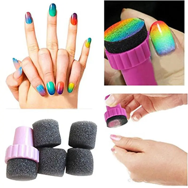 5Pcs/50pcs Set DIY Soft Sponge Gradual Change Color Stamp Nail Art Decoration Polish Template Transfer Stamping Manicure Art
5Pcs/50pcs Set DIY Soft Sponge Gradual Change Color Stamp Nail Art Decoration Polish Template Transfer Stamping Manicure Art