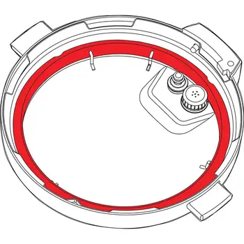 1PCS Universal Silicone Pot Sealing Rings Instant Pot Replacement for 5&6L Electric Pressure Cookers Red
1PCS Universal Silicone Pot Sealing Rings Instant Pot Replacement for 5&6L Electric Pressure Cookers Red