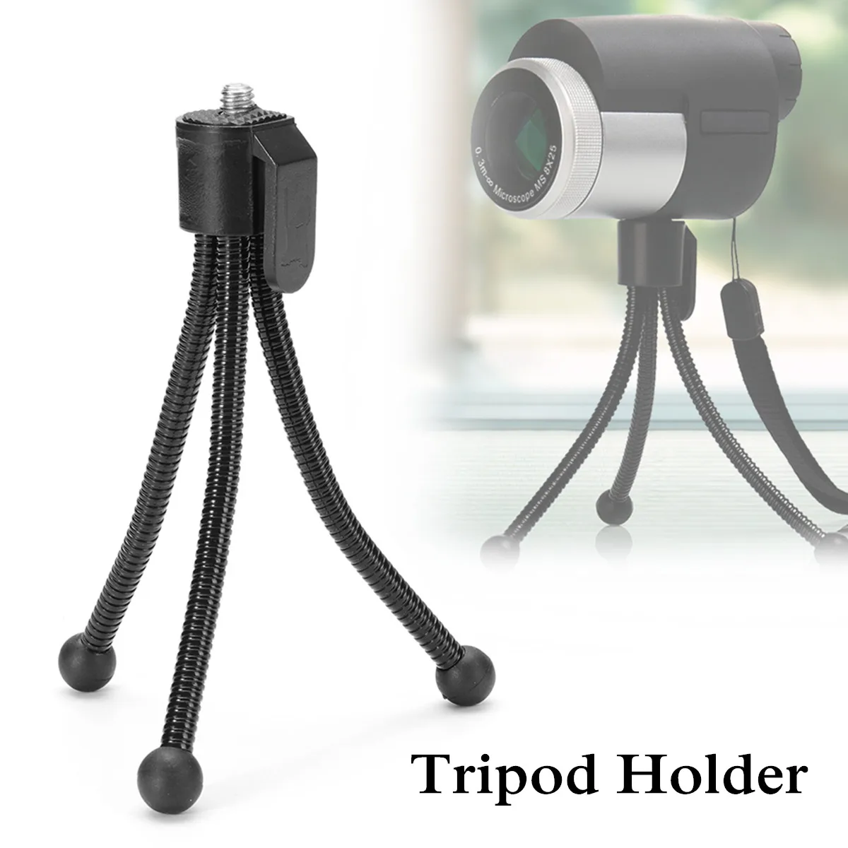 Tripod Holder Mini Portable Flexible Stand Support Mount For Monocular Telescope 22x20x122mm Adjustable Compact Convenient
Tripod Holder Mini Portable Flexible Stand Support Mount For Monocular Telescope 22x20x122mm Adjustable Compact Convenient