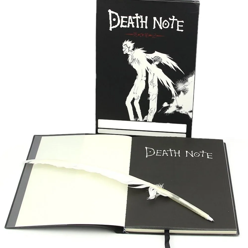 New Death Note Action Figure Death Note L Cosplay Notebook & Feather Pen Book Writing Journal death note book 21*15cm
New Death Note Action Figure Death Note L Cosplay Notebook & Feather Pen Book Writing Journal death note book 21*15cm