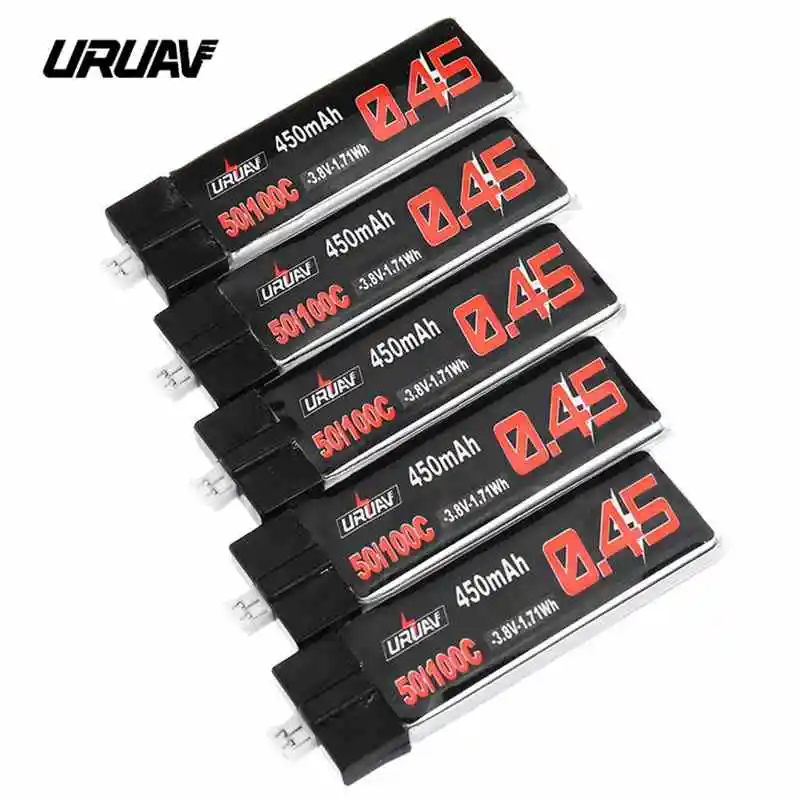 5/10Pcs URUAV Lipo Battery 3.8V 450/550mAh 50/100C 1S HV 4.35V Lipo Battery PH2.0 for RC Mini Drone Happymodel Snapper7
5/10Pcs URUAV Lipo Battery 3.8V 450/550mAh 50/100C 1S HV 4.35V Lipo Battery PH2.0 for RC Mini Drone Happymodel Snapper7