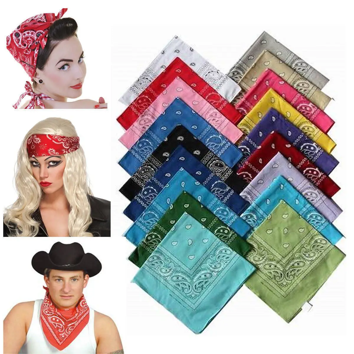 Brand New Fashion Women Girls Paisley Bandanas Headwear Hair Band Scarf Neck Wrist Wrap Band Head tie Handkerchief
Brand New Fashion Women Girls Paisley Bandanas Headwear Hair Band Scarf Neck Wrist Wrap Band Head tie Handkerchief