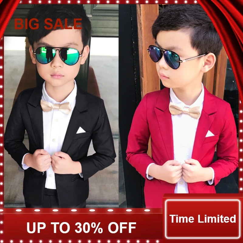 Wedding Boy Dress blazer pant Child Suit Color red and black, Gentle slim Baby Boy costume School Performance Kid Suit
Wedding Boy Dress blazer pant Child Suit Color red and black, Gentle slim Baby Boy costume School Performance Kid Suit