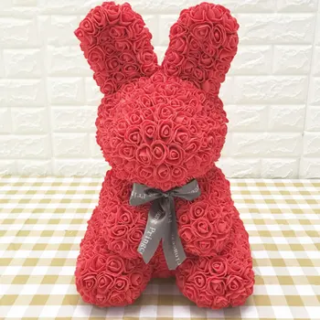 Artificial Rose Rabbit Dolls 40x28x30Cm Wedding Valentine'S Day Birthday Girlfriend Toy Simulated Love Gift Anniversary Present
Artificial Rose Rabbit Dolls 40x28x30Cm Wedding Valentine'S Day Birthday Girlfriend Toy Simulated Love Gift Anniversary Present