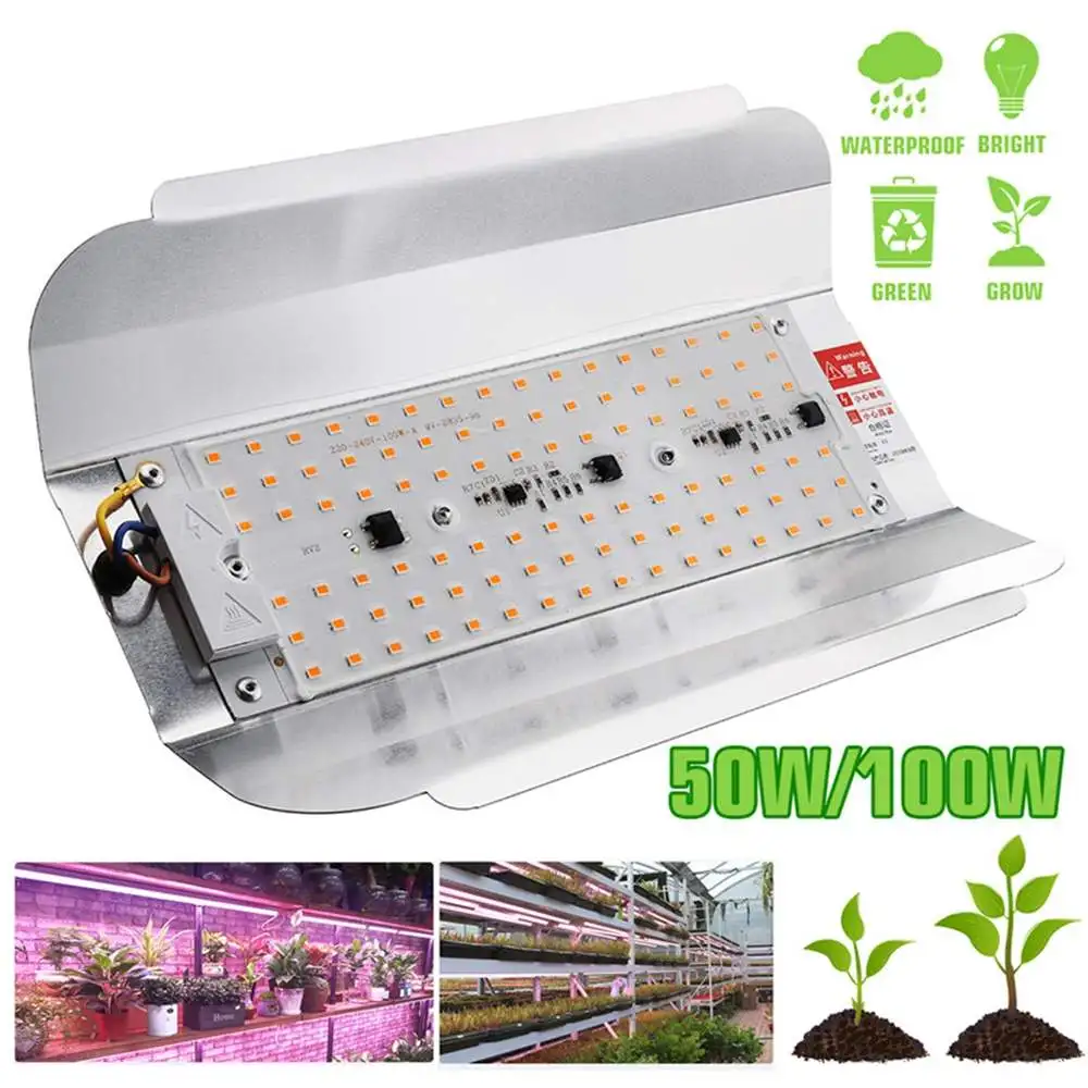 HOT Sale LED Grow Light 50W 100W 60lm/W Full Spectrum Phyto Flood lights Iodine Lamp AC 220V LED Grow Lamp IP65 Waterproof
HOT Sale LED Grow Light 50W 100W 60lm/W Full Spectrum Phyto Flood lights Iodine Lamp AC 220V LED Grow Lamp IP65 Waterproof
