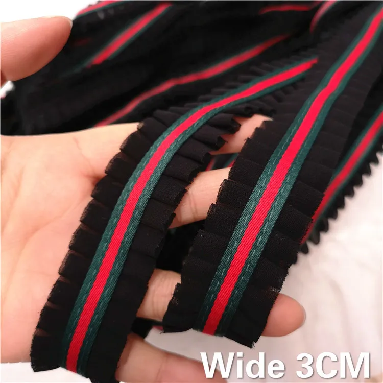 3CM Wide Black Pleated Chiffon Lace Embroidered Folded Lace Edge Trim Ribbon Dress Collar Applique Decor DIY Sewing Accessories
3CM Wide Black Pleated Chiffon Lace Embroidered Folded Lace Edge Trim Ribbon Dress Collar Applique Decor DIY Sewing Accessories