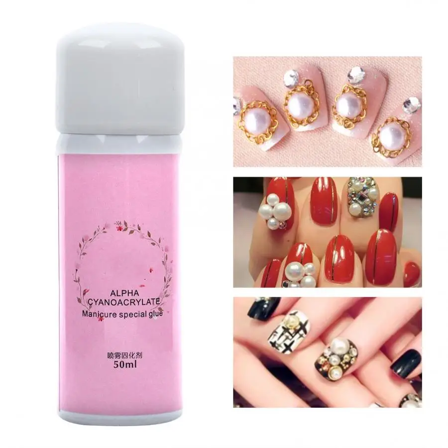 Gel Nail Polish 50ML Nail Art Glue Spray Curing Agent for Nail Jewelry Rhinestone Faux Pearl Nail Glue Curing Manicure
Gel Nail Polish 50ML Nail Art Glue Spray Curing Agent for Nail Jewelry Rhinestone Faux Pearl Nail Glue Curing Manicure