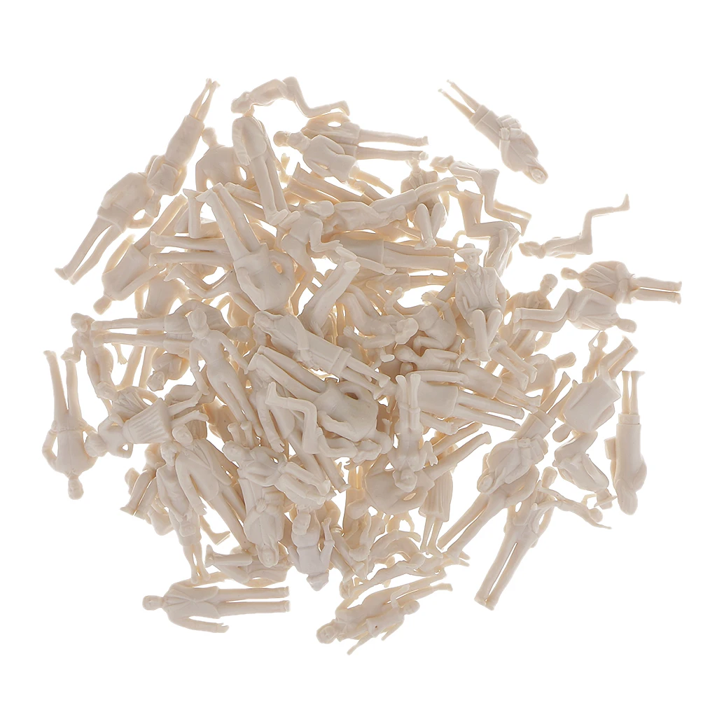 Pack of 100pcs White Model Passengers Figures Model for Train Layout Building 1:25 Scale
Pack of 100pcs White Model Passengers Figures Model for Train Layout Building 1:25 Scale