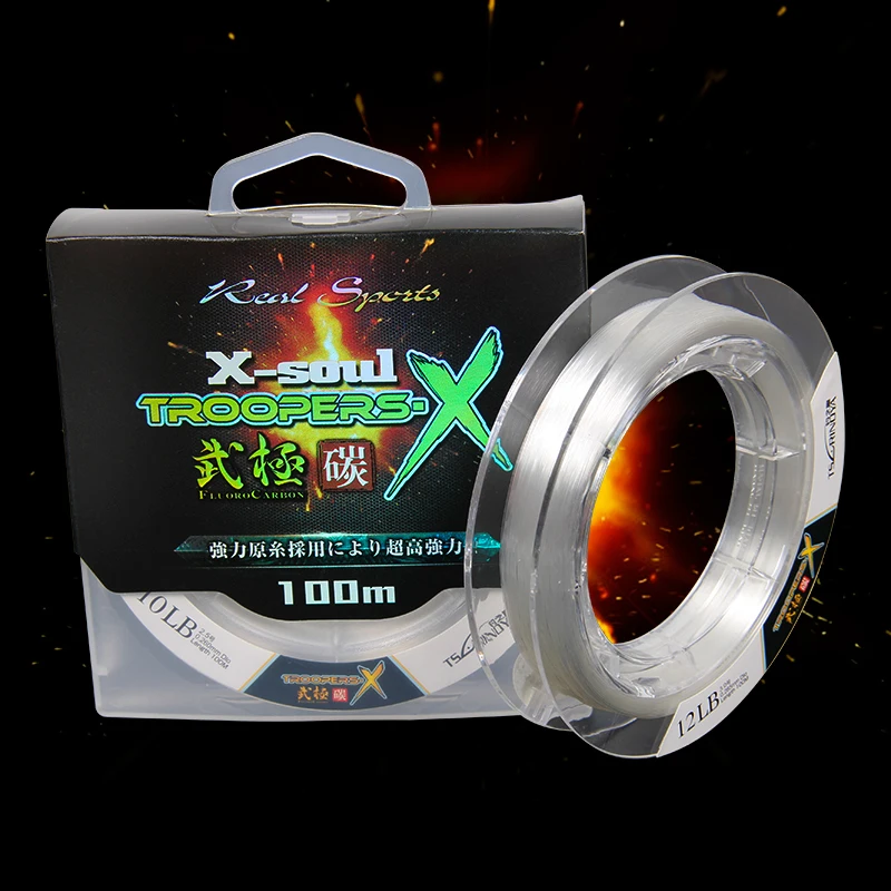 TSURINOYA Fishing Line Troopers-X Fluorocarbon Fishing Line 6-12LB 100m Fishing Lure Carbon Line Super strong Leader
TSURINOYA Fishing Line Troopers-X Fluorocarbon Fishing Line 6-12LB 100m Fishing Lure Carbon Line Super strong Leader