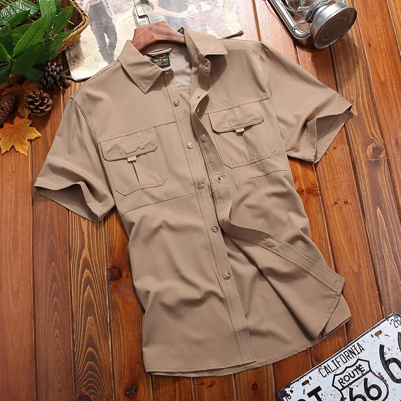 Summer Outdoor Mens Quick Dry Big Size Shirt Male Fishing Riding Hiking Thin Loose Breathable Tactical Sport Short Sleeve Shirt
Summer Outdoor Mens Quick Dry Big Size Shirt Male Fishing Riding Hiking Thin Loose Breathable Tactical Sport Short Sleeve Shirt
