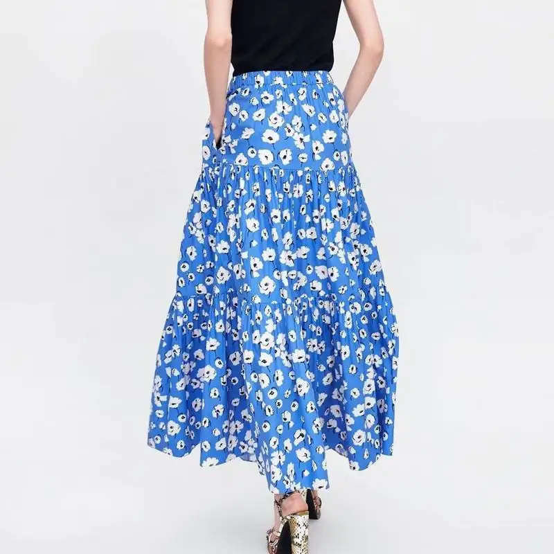 Women Long Skirt Summer 2019 New Arrival Cute Floral Prints Elastic Waist Boho People Ankle Length Skirts Female Bottoms
Women Long Skirt Summer 2019 New Arrival Cute Floral Prints Elastic Waist Boho People Ankle Length Skirts Female Bottoms