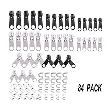 84pcs Metal Zip Head Accessories Tool Universal Zipper Repair Replacement Kit zip heads for repairing clothing pants tents bags
84pcs Metal Zip Head Accessories Tool Universal Zipper Repair Replacement Kit zip heads for repairing clothing pants tents bags