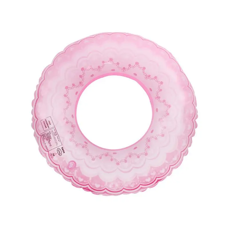 Inflatable Swim Ring Adult Thickened Lifebuoy Underarm Pattern Swimming Equipment for Men Women Pink Blue | Спорт и развлечения