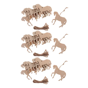 30 Pieces Natural Wooden Horse Cutouts Wood Animal Shapes with Twine for Hanging Decoration DIY Handicrafts
30 Pieces Natural Wooden Horse Cutouts Wood Animal Shapes with Twine for Hanging Decoration DIY Handicrafts