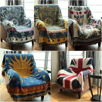 Thicken Pure Cotton Thread Knitted Blanket With Tassel Casual Ethnic Tribal Bohemian Blanket Sofa Cover Bed Blankets Home Decor
Thicken Pure Cotton Thread Knitted Blanket With Tassel Casual Ethnic Tribal Bohemian Blanket Sofa Cover Bed Blankets Home Decor