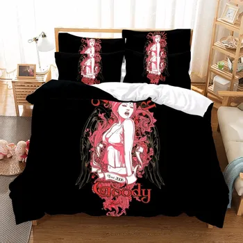 Home Textile Doctor Pretty girl Style 3pcs Bedding Set Duvet Cover Beddingset Sheet Pillowcase Can be customized image Bed Set
Home Textile Doctor Pretty girl Style 3pcs Bedding Set Duvet Cover Beddingset Sheet Pillowcase Can be customized image Bed Set