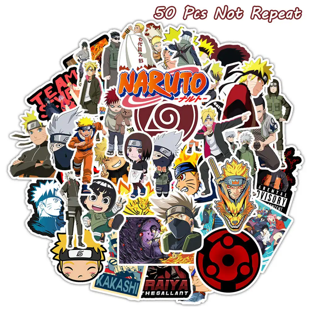 50 PCS Japanese Anime Naruto Stickers Uzumaki Naruto Cartoon Sticker For Luggage Laptop Skateboard Moto Mixed Phone Car Decor
50 PCS Japanese Anime Naruto Stickers Uzumaki Naruto Cartoon Sticker For Luggage Laptop Skateboard Moto Mixed Phone Car Decor