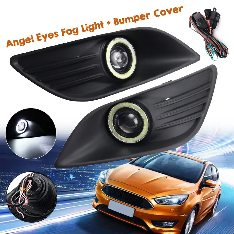 New 2x Car Auto Front Bumper Angel Eyes+Fog Lamp Daytime Driving Light For Ford For Focus 2009-2010 ABS Plastic
New 2x Car Auto Front Bumper Angel Eyes+Fog Lamp Daytime Driving Light For Ford For Focus 2009-2010 ABS Plastic