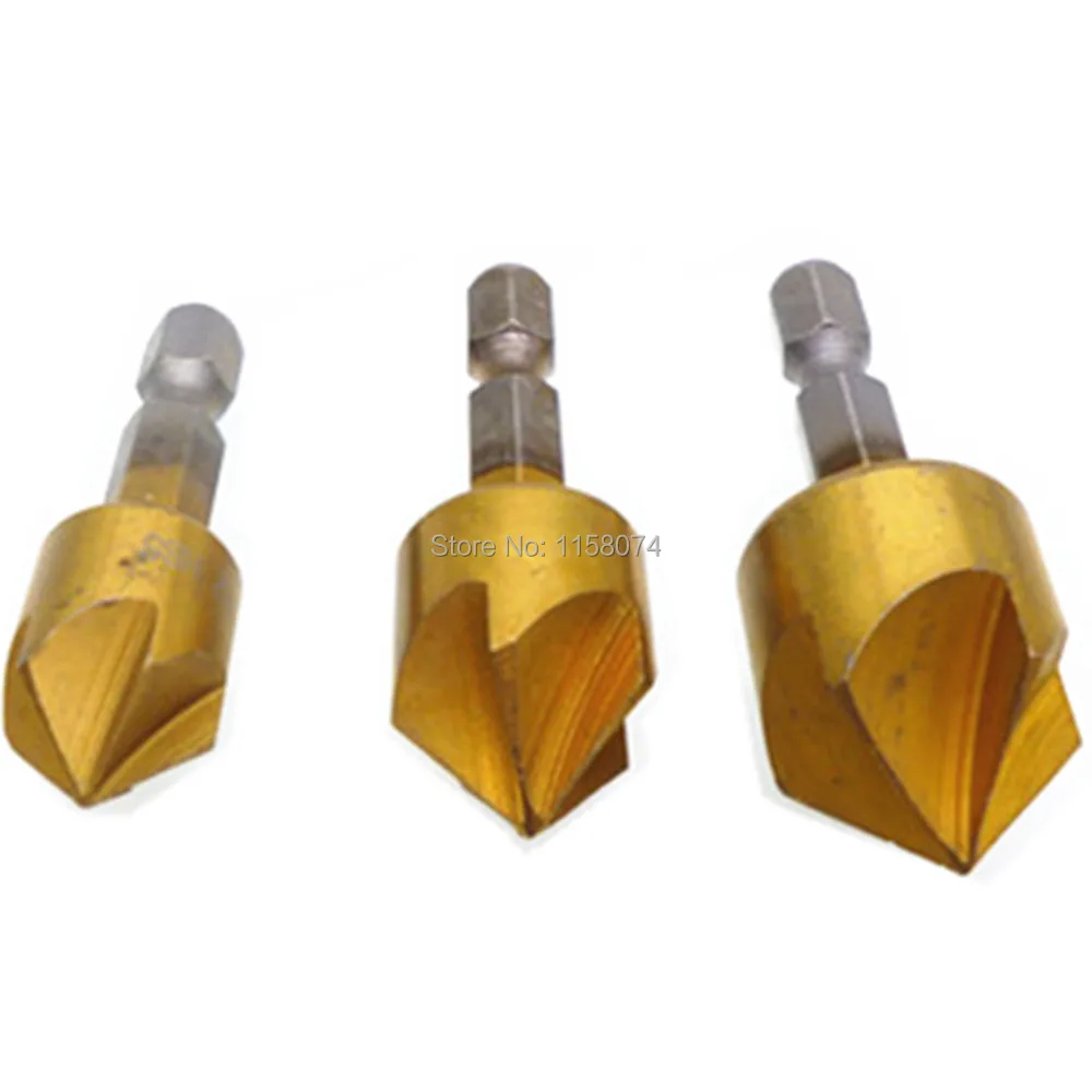3pcs Woodworking Drill Bit Countersink Drill Bit High Speed Steel Wood Drilling Carpenter Chamfer 1/4" Hex Shank 12mm 16mm 19mm
3pcs Woodworking Drill Bit Countersink Drill Bit High Speed Steel Wood Drilling Carpenter Chamfer 1/4" Hex Shank 12mm 16mm 19mm