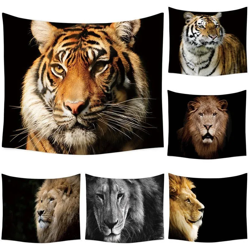 110*130cm Wild Tiger Lion Wall Cloth Tapestry Polyester Hanging Wall Carpet Decorative Tablecloth Blanket Home Decor 60021
110*130cm Wild Tiger Lion Wall Cloth Tapestry Polyester Hanging Wall Carpet Decorative Tablecloth Blanket Home Decor 60021