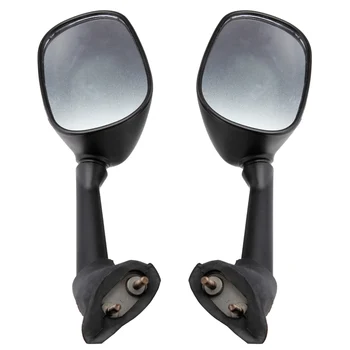 2pcs Black Motorcycle Rear View Side Mirror For Yamaha YZF-R1 2007 2008