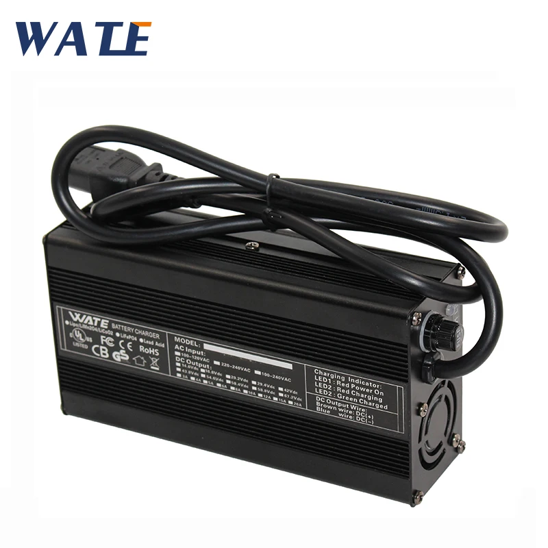 71.4V 2A Charger 62.9V Li-ion Battery pack electric bike Smart Charger Used for 17S 62.9V aluminum case With fan
71.4V 2A Charger 62.9V Li-ion Battery pack electric bike Smart Charger Used for 17S 62.9V aluminum case With fan