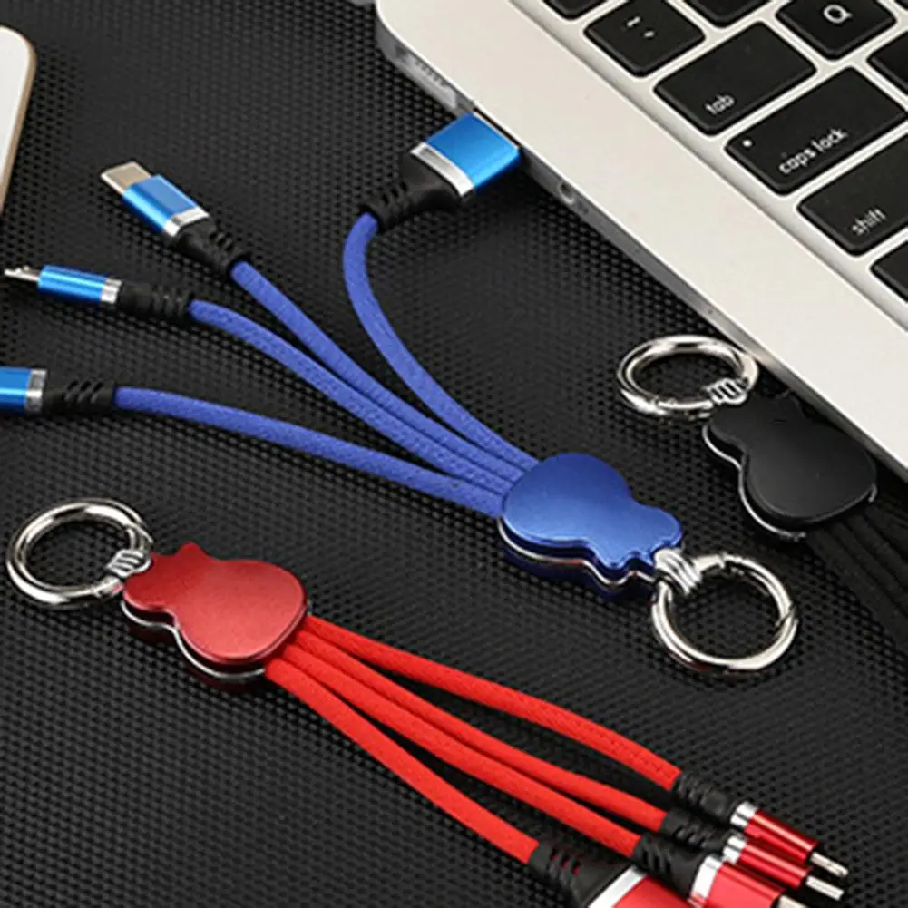 3-in-1 LED Key Ring Data Line Cellphone Type-C Micro USB Charging Cable Cord for Android iPhone Mobile Phone Cable
3-in-1 LED Key Ring Data Line Cellphone Type-C Micro USB Charging Cable Cord for Android iPhone Mobile Phone Cable
