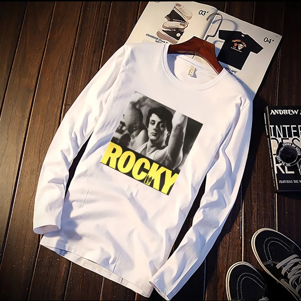 Fashion Short Sleeve T Shirt Rocky Classic Movie Figures Printed 100% Cotton Top Tees Casual O Neck T-Shirt Unisex Female TShirt
Fashion Short Sleeve T Shirt Rocky Classic Movie Figures Printed 100% Cotton Top Tees Casual O Neck T-Shirt Unisex Female TShirt