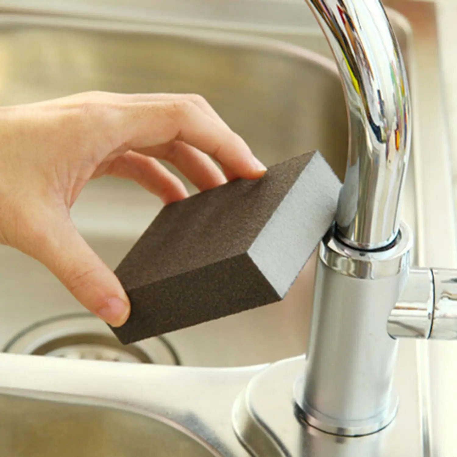 

Clean Square Large Flexible Hotel Black Area Cleaning Toilet Magic Kitchen Carborundum Descaling Sponge Fine Brush