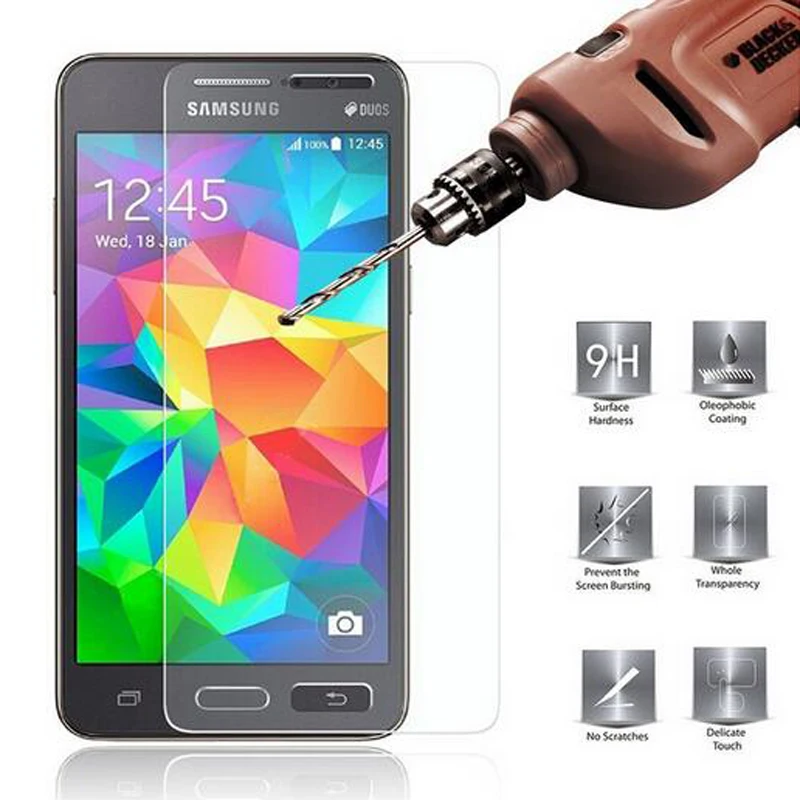 

Toughened Glass Film For Samsung Galaxy Grand Prime A3 A5 J1 J3 J5 J7 Pro 2016 2017 S3 S4 S5 mini Premium Screen Protector Film