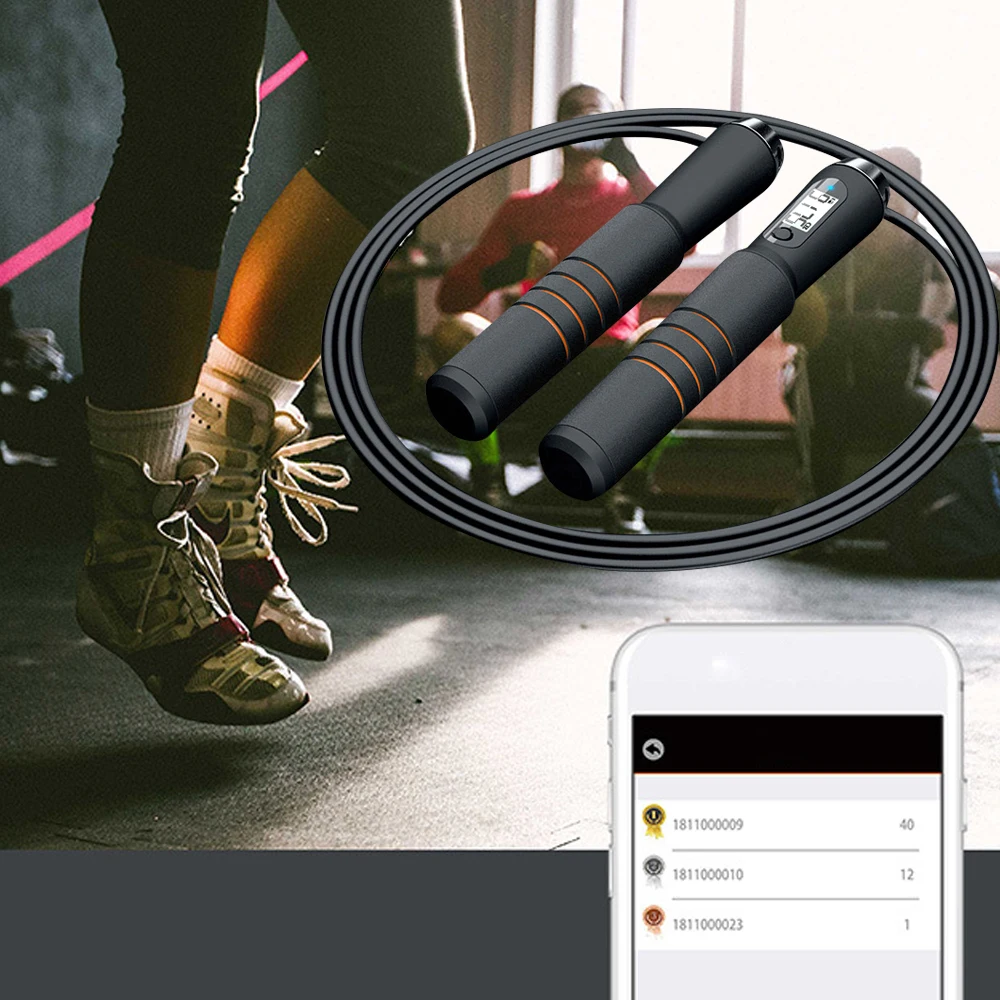 Intelligent Bluetooth Jump Rope Crossfit Digital Calorie Speed Counter Jump Ropes For Exercise Alarm Reminder Weight Setting APP
Intelligent Bluetooth Jump Rope Crossfit Digital Calorie Speed Counter Jump Ropes For Exercise Alarm Reminder Weight Setting APP
