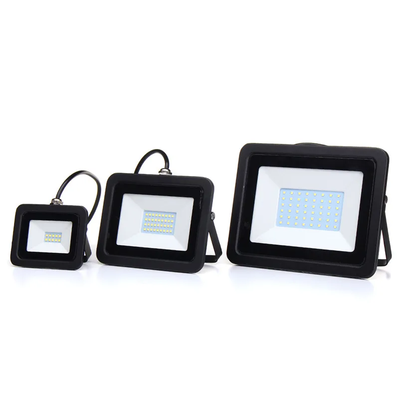 

CLAITE 10W 30W 50W Waterproof Outdooors LED for Ultra Thin Flood Light Landscape Garden Yard Lamp AC220-240V Floodlight NEW