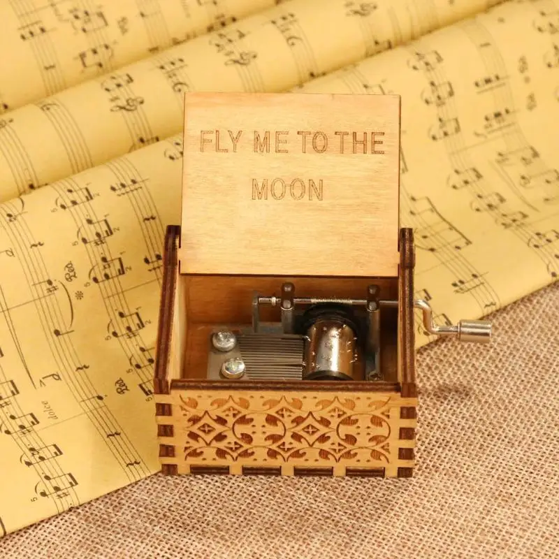 Retro Wood Music Box Antique Hand Cranked Musical Case Home Ornament Gifts You Are My Sunshine Music Comforting Music Box 
Retro Wood Music Box Antique Hand Cranked Musical Case Home Ornament Gifts You Are My Sunshine Music Comforting Music Box