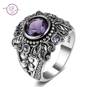 Natural Purple Amethyst Rings Women's Solid 925 Sterling Silver Fine Jewelry Anniversary Party Gift For Grandmother Wholesale
Natural Purple Amethyst Rings Women's Solid 925 Sterling Silver Fine Jewelry Anniversary Party Gift For Grandmother Wholesale