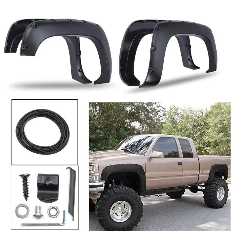 4pcs Front/Rear for Fender Flares Complete Set Wheel Arch Matte For Chevy 1500 Pic kup 88-98 ect
4pcs Front/Rear for Fender Flares Complete Set Wheel Arch Matte For Chevy 1500 Pic kup 88-98 ect