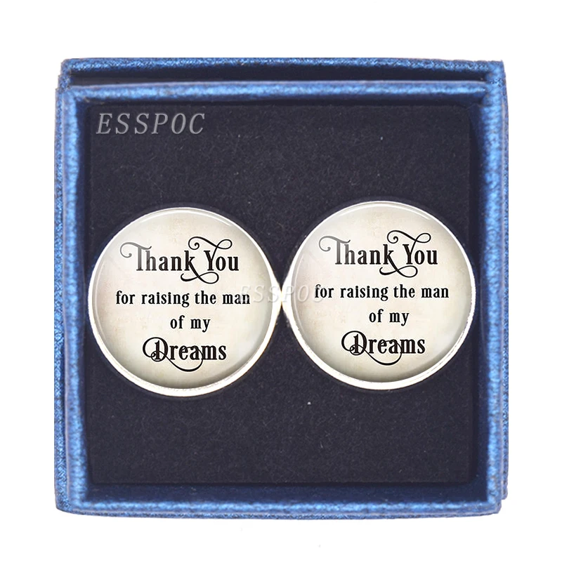 Thank You for Raising The Man of My Dreams Wedding Cufflinks Men Suit Cuff Links Gift for Father of The Groom (not custom)
Thank You for Raising The Man of My Dreams Wedding Cufflinks Men Suit Cuff Links Gift for Father of The Groom (not custom)
