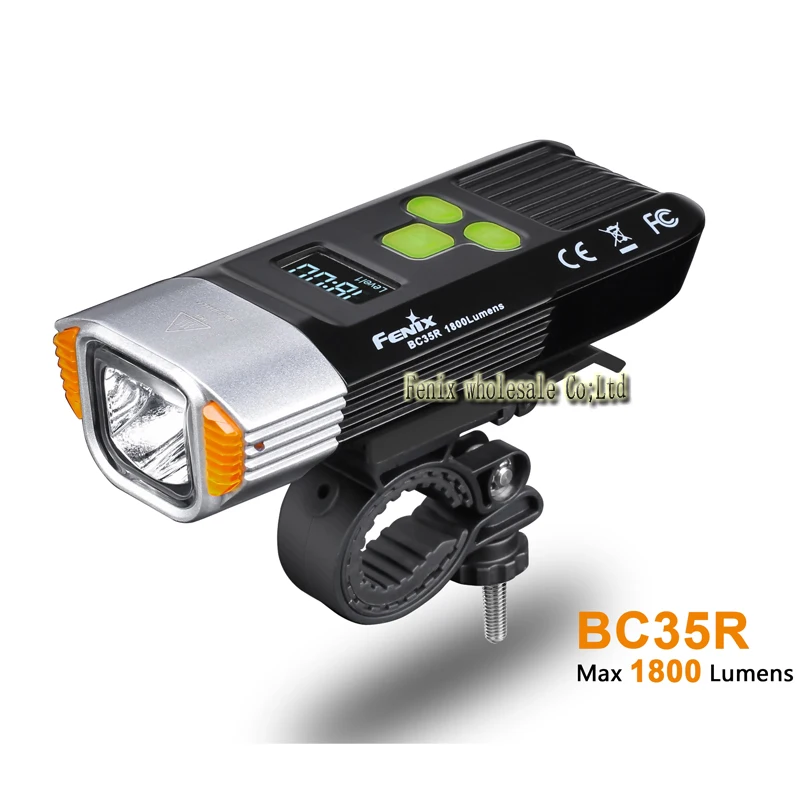 New Arrival 2018 Fenix BC35R 1800 Lumens Cree XHP50 Neutral White LED All-round USB Rechargeable Bicycle Light with OLED screen
New Arrival 2018 Fenix BC35R 1800 Lumens Cree XHP50 Neutral White LED All-round USB Rechargeable Bicycle Light with OLED screen