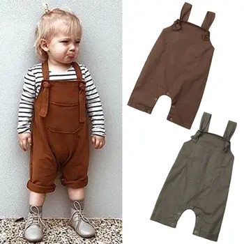 Baby Boys Rompers Girls Spring Rompers Toddler Cute Solid Overalls Kids Lovely Brown Green Suspender Pants Overalls
Baby Boys Rompers Girls Spring Rompers Toddler Cute Solid Overalls Kids Lovely Brown Green Suspender Pants Overalls